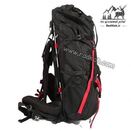 کوله پشتی راحتی 65+10 لیتری هامتو مدل HB202107-2 رنگ مشکی	