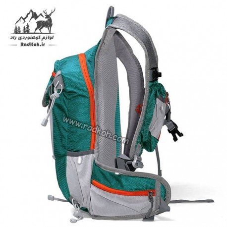 کوله دوچرخه سواری 18 لیتری هامتو مدل HB202105-2 رنگ سبز کله غازی