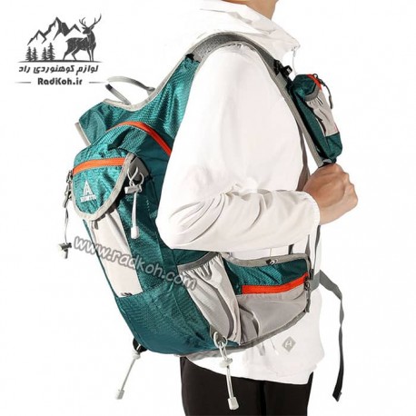 کوله دوچرخه سواری 18 لیتری هامتو مدل HB202105-2 رنگ سبز کله غازی