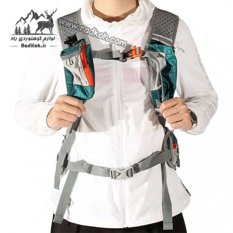 کوله دوچرخه سواری 18 لیتری هامتو مدل HB202105-2 رنگ سبز کله غازی