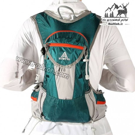 کوله دوچرخه سواری 18 لیتری هامتو مدل HB202105-2 رنگ سبز کله غازی