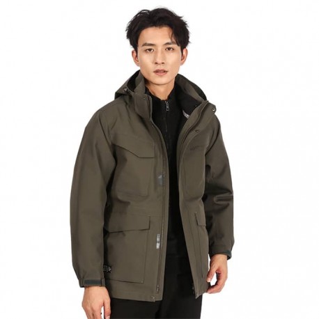 	کاپشن دوپوش مردانه هامتو مدل humtto 25C938A-2 رنگ سبز تیره