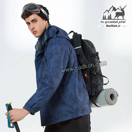 کاپشن دوپوش مردانه هامتو مدل humtto 20103A-4 رنگ سرمه ای