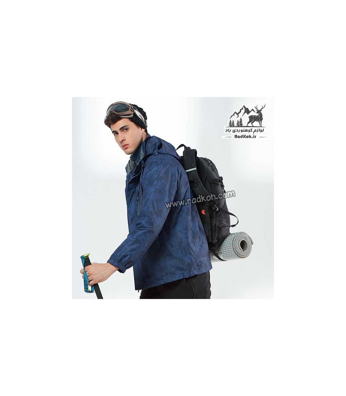 کاپشن دوپوش مردانه هامتو مدل humtto 20103A-4 رنگ سرمه ای