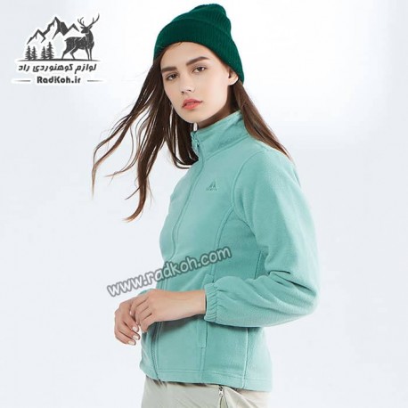 کاپشن دوپوش زنانه هامتو مدل humtto 20103B-1 رنگ سبز فیروزه ای