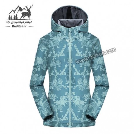 کاپشن دوپوش زنانه هامتو مدل humtto 20103B-1 رنگ سبز فیروزه ای