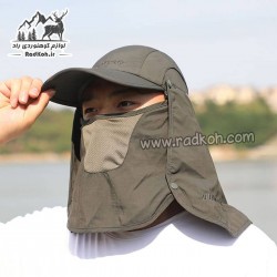 کلاه آفتابگیر سه تکه مردانه و زنانه هامتو مدل humtto HB202112-1 رنگ سبز تیره