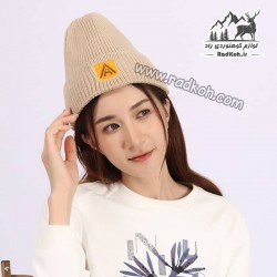 کلاه بافتنی مردانه و زنانه هامتو مدل humtto HB202121-1 رنگ خاکی