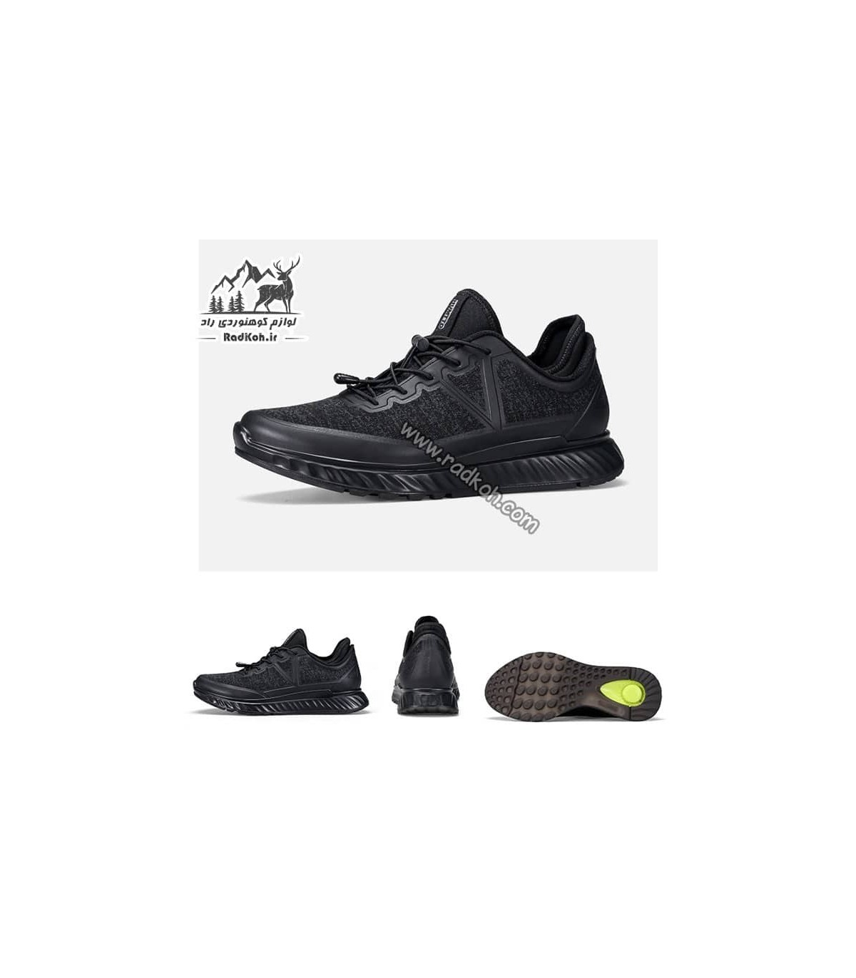 کفش پیاده روی مردانه هامتو مدل humtto 330589A-1 رنگ مشکی