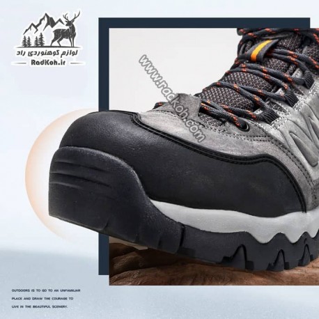 کفش کوهپیمایی و طبیعت گردی مردانه هامتو کد humtto 230270A-1 رنگ خاکستری تیره