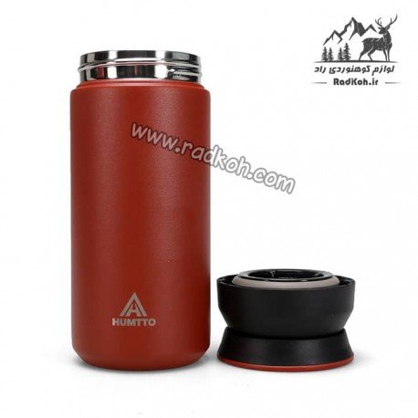 فلاسک قمقمه هامتو مدل HB202004-3 رنگ زرشکی