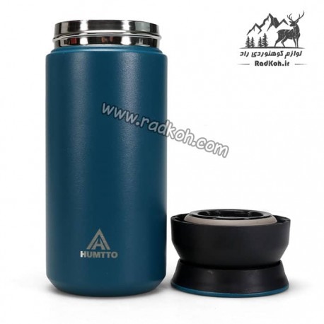 فلاسک قمقمه 350 میلی لیتر هامتو مدل humtto HB202004-4 رنگ آبی کله غازی