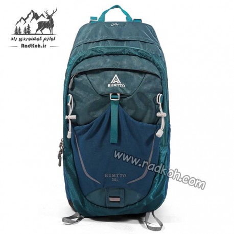 کوله پشتی کوهنوردی 35 لیتری هامتو مدل humtto HB202204-1 رنگ سبز کله غازی