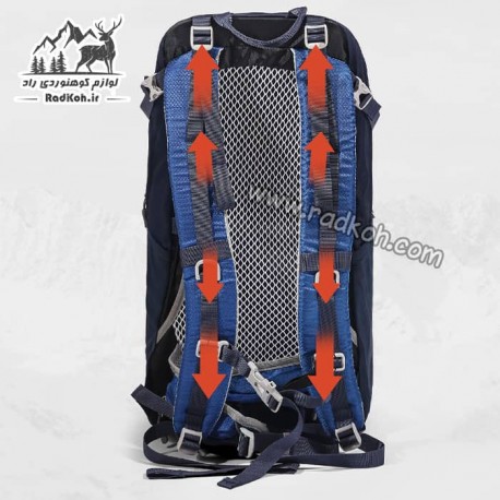 کوله پشتی کوهنوردی 35 لیتری هامتو مدل humtto HB202204-3 رنگ سرمه ای