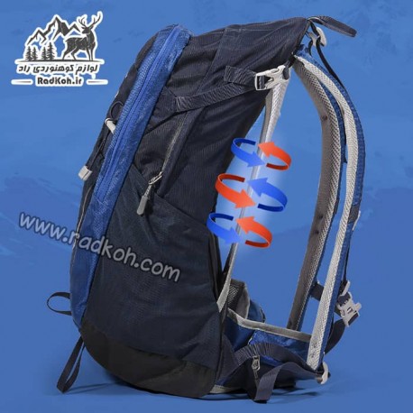 کوله پشتی کوهنوردی 35 لیتری هامتو مدل humtto HB202204-3 رنگ سرمه ای