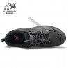 کفش رانینگ چرمی مردانه هومتو مدل humtto 330163A-2 رنگ خاکستری تیره