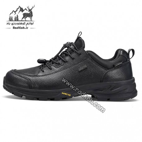 کفش پیاده روی چرمی مردانه هامتو مدل 330163A-1 رنگ مشکی
