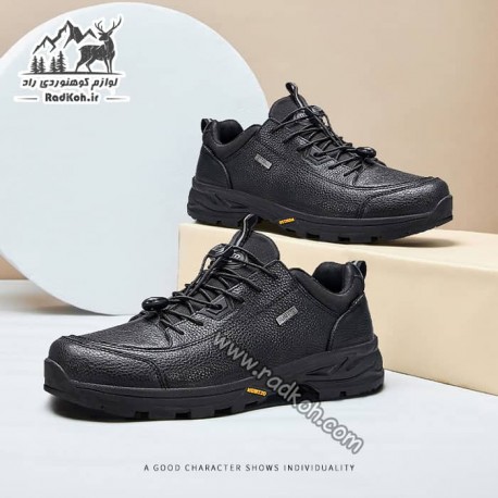 کفش چرمی مردانه هامتو مدل humtto 330163A-1 رنگ مشکی