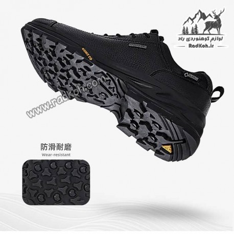 کفش چرمی مردانه هامتو مدل humtto 330163A-1 رنگ مشکی