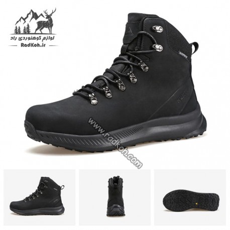 کفش ساقدار مردانه چرم هامتو مدل humtto 230133A-1 رنگ مشکی