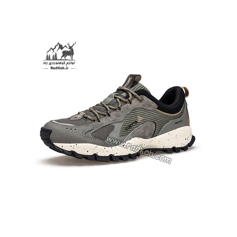 کفش پیاده روی مردانه هامتو مدل 330886A-2 رنگ سبز زیتونی