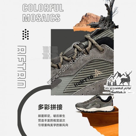 کفش پیاده روی مردانه هامتو مدل humtto 330886A-2  رنگ سبز زیتونی