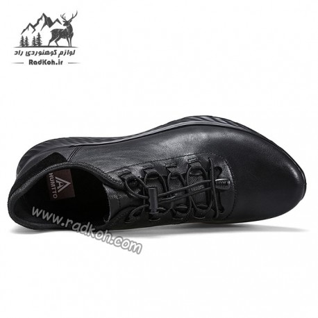 کفش رانینگ چرم مردانه هومتو مدل humtto 330179A-1 رنگ مشکی
