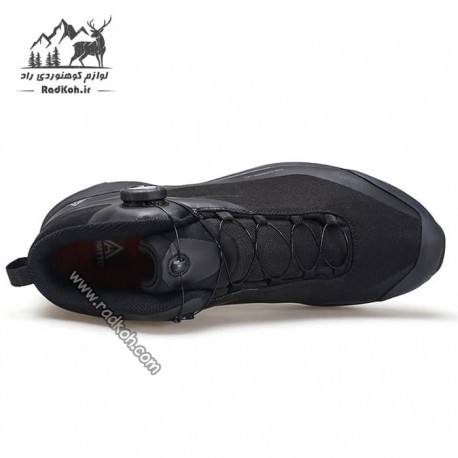 کفش طبیعت گردی نیم بوت مردانه هومتو مدل humtto 230969A-1 بند دیسکی  رنگ مشکی