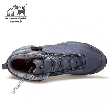 کفش طبیعت گردی نیم بوت مردانه هومتو مدل humtto 230969A-3 بند دیسکی رنگ طوسی