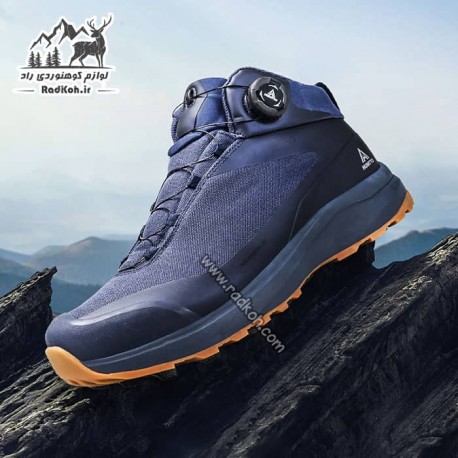 کفش نیم بوت مردانه هامتو مدل humtto 230969A-2  بند دیسکی رنگ سرمه ای