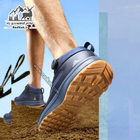 کفش نیم بوت مردانه هامتو مدل humtto 230969A-2  بند دیسکی رنگ سرمه ای