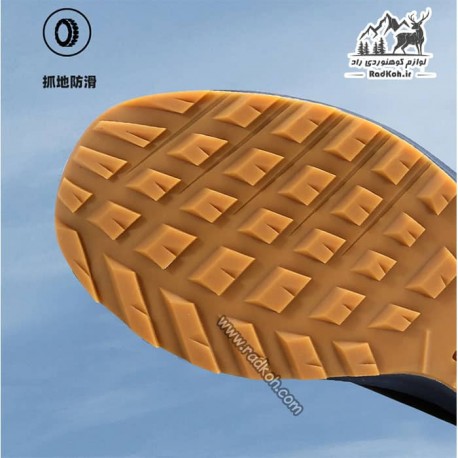 کفش نیم بوت مردانه هامتو مدل humtto 230969A-2  بند دیسکی رنگ سرمه ای