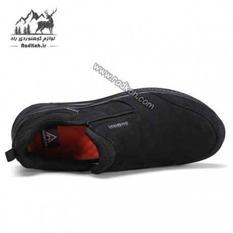 کفش رانینگ چرم بدون بند مردانه هومتو مدل humtto 330401A-1 رنگ مشکی