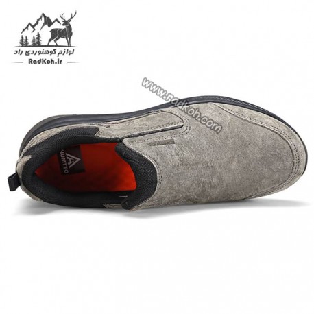کفش رانینگ چرم بدون بند مردانه هومتو مدل humtto 330401A-2 رنگ خاکی