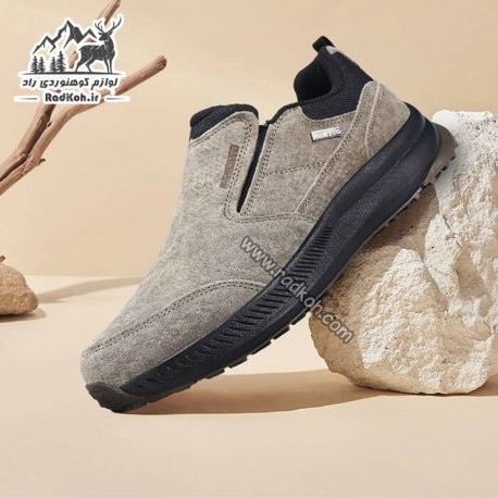 کفش چرم مردانه بدون بند هامتو مدل humtto 330401A-2 رنگ خاکی