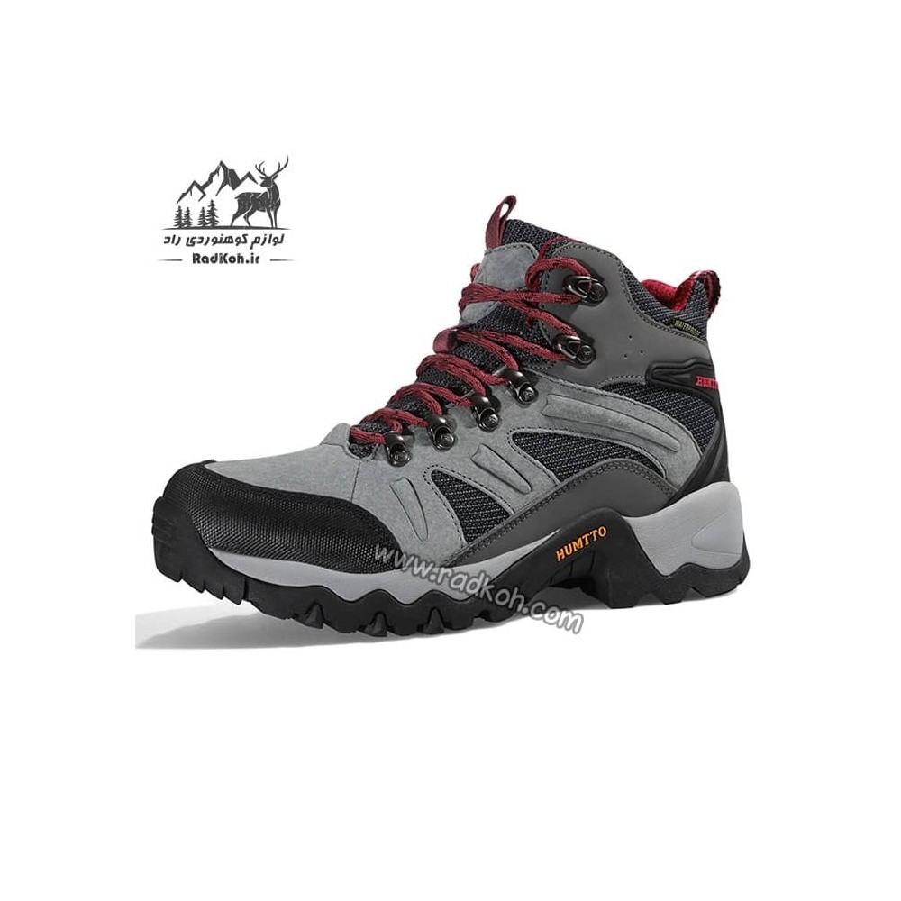 کفش کوهنوردی زنانه هامتو مدل 210361B-1 رنگ خاکستری تیره
