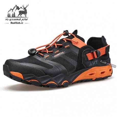 کفش صندل مردانه هامتو مدل 630551A-1 رنگ مشکی/نارنجی