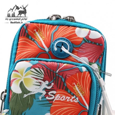 کیف بازویی هامتو مدل HB18907-6 سایز M رنگ آبی فیروزه ای