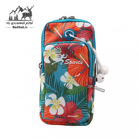 کیف بازویی هامتو مدل HB18907-6 سایز M رنگ آبی فیروزه ای