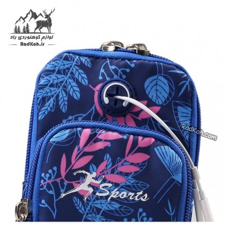 کیف بازویی ورزشی هامتو مدل HB18907-5 سایز L رنگ سرمه ای 