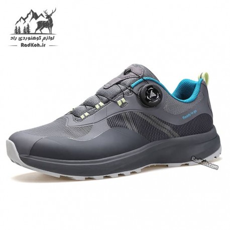 کفش پیاده روی مردانه هامتو مدل 340207A-2 بند دیسکی رنگ خاکستری