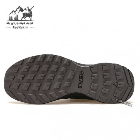 کفش پیاده روی مردانه هامتو مدل 340207A-3 بند دیسکی رنگ مشکی/ خاکستری تیره