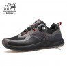 کفش پیاده روی مردانه هامتو مدل 340207A-3 بند دیسکی رنگ مشکی/ خاکستری تیره
