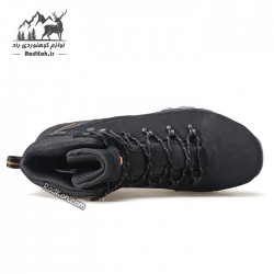کفش کوهنوردی مردانه چرم هامتو مدل 230914A-1 رنگ مشکی