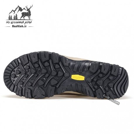کفش کوهنوردی ساقدار مردانه چرم هامتو مدل 230914A-1 رنگ خاکی