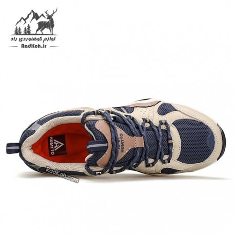 کفش رانینگ مردانه هومتو مدل humtto 140419A-1 رنگ بژ/سرمه ای