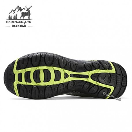 کفش هامتو مردانه مدل 120490A-3 بند دیسکی رنگ خاکستری/سبز