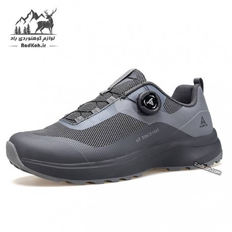 کفش پیاده روی مردانه هامتو مدل 330174A-2 بند دیسکی رنگ خاکستری
