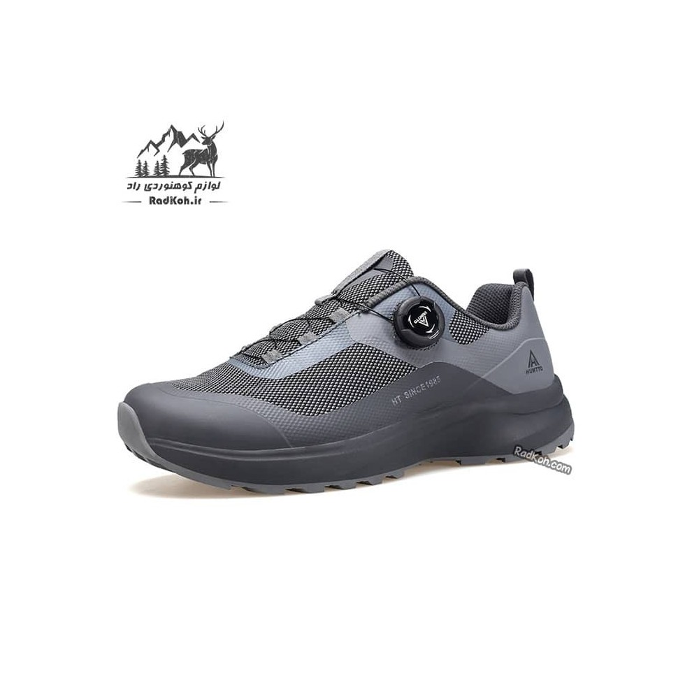 کفش پیاده روی مردانه هامتو مدل 330174A-2 بند دیسکی رنگ خاکستری