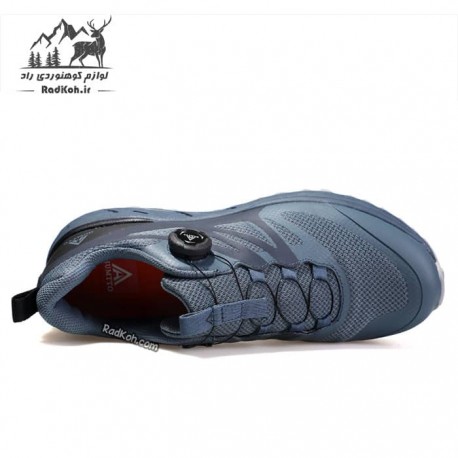 کفش پیاده روی و دویدن مردانه هومتو مدل humtto 320828A-1 بند دیسکی رنگ آبی/خاکستری